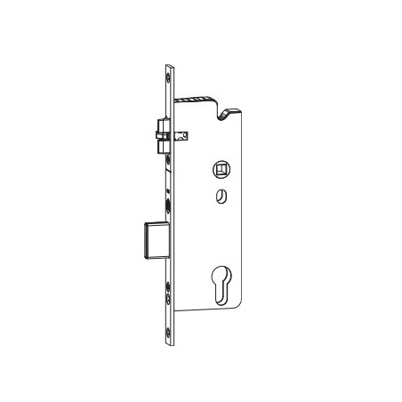 Maco 241850 Zamek drzwiowy krótki Z-RS E92 DM25 PZ srebrny VK8 F-240x16