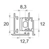 Fapim 3720B_37 Rygiel 216x20x8,3mm czarny