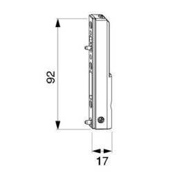 Maco 52478 Zawias dolny skrzydła PVC z czopem 3mm