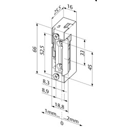 Assa Abloy 118---------A71 EffEff Elektrozaczep awersyjny 10-24 V AC/DC