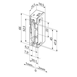 Assa Abloy 138.13------F91 EffEff Elektrozaczep rewersyjny 24 V DC ProFix® 2