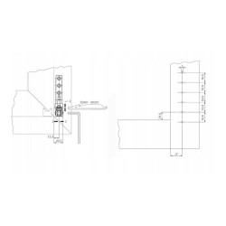 Aubi EB005 Zawias dolny ramy