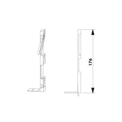 Siegenia 276426 Rygiel VSU dolny A1360