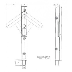 KFV 3128260 Rygiel KTR 8030/31-A